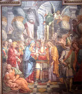 Wedding of the Virgin, painting by Antonio Circignani (Pomarancio) (1602–1603)