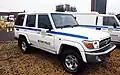 A Toyota Land Cruiser of the South African Military Police.