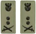 Major General embossed badge