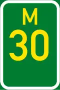 Metropolitan route M30 shield