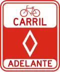 R-9-11 Bicycle lane ahead