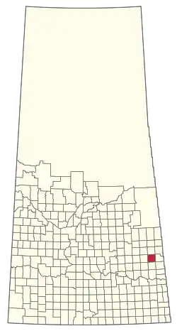 Location of the RM of Wallace No. 243 in Saskatchewan