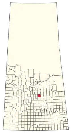 Location of the RM of Wolverine No. 340 in Saskatchewan