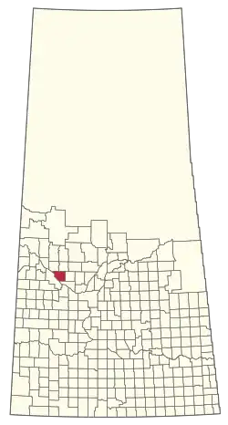Location of the RM of North Battleford No. 437 in Saskatchewan