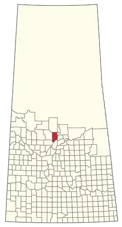 Location of the RM of Shellbrook No. 493 in Saskatchewan