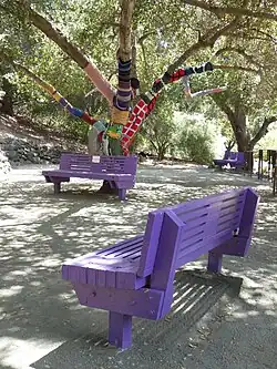 Artwork in the garden.