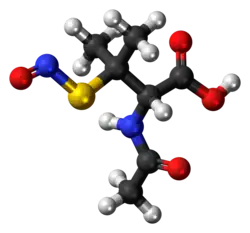 Ball-and-stick model of SNAP