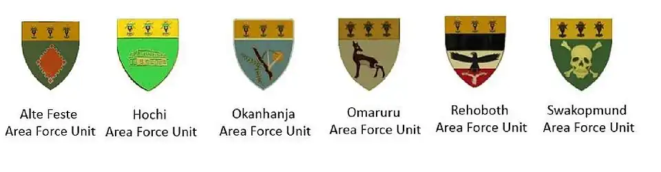 SWATF Sector 40 Area Force Units emblems