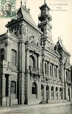 Saigon City Hall on a postcard, n.d.