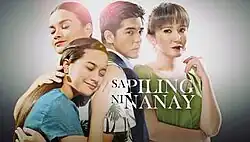 An image of Yasmien Kurdi, Jillian Ward, Mark Herras and Katrina Halili, over a gray background. The series title is displayed on the right side of the image.