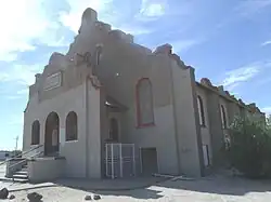Side view of the C.H. Cook Memorial Church, a historic Sacaton church