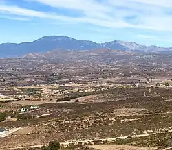 Sage, California with Red Mountain, San Jacinto Mountains in background