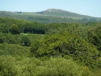 Mont Saint-Michel-de-Brasparts, seen from Glujeau Ty Riou to the west