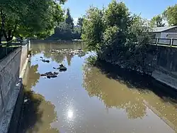 Confluence of Niagarette and Sainte-Anne rivers, rue Tessier, (Quebec Route 354)