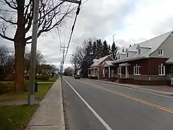 Intersection with Route 226 in Bécancour.