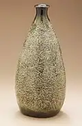 sake bottle (tokkuri) with textured surface, Edo period, late 18th-early 19th century