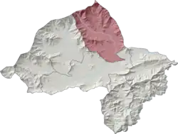 Salarzai Tehsil (red) in Bajaur District