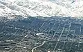 Aerial photo of downtown Salt Lake City showing the grid, 2011