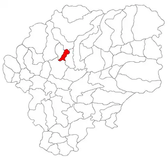 Location in Bistrița-Năsăud County