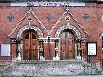 Close up of the front porch