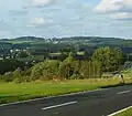 View from the SSW along the Kreisstraße 54 between Hellenhahn-Schellenberg and Neustadt/Westerwald to the Salzburger Kopf
