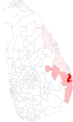 Location of Sammanthurai