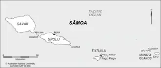 Map of Samoa