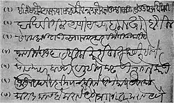 Signatures of the Marathas line 3 is the handwriting of Bajirao