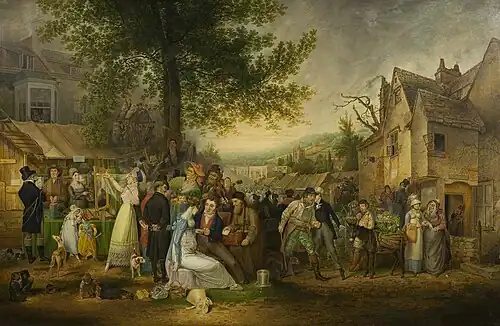 St James's Fair by Samuel Colman, 1824