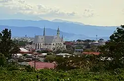 Skyline of San Rafael city, seen from Ángeles district