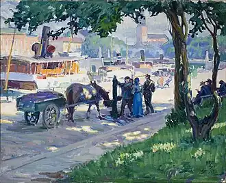 View from the Bank of Aura River by Santeri Salokivi in 1913