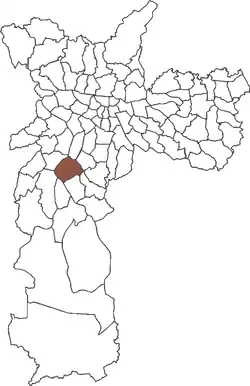 Location in the city of São Paulo