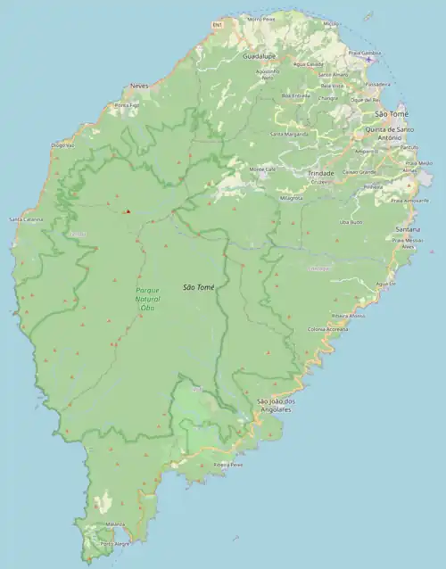 Sete Pedras is located in São Tomé