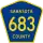 County Road 683 marker