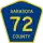 County Road 72 marker
