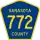 County Road 772 marker