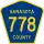 County Road 778 marker