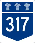 Highway 317 marker