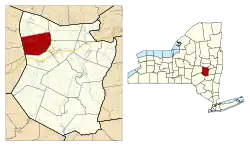 Location in Schoharie County and the state of New York.