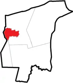 Location of Scuppernong Township within Tyrrell County