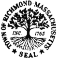 Official seal of Richmond, Massachusetts