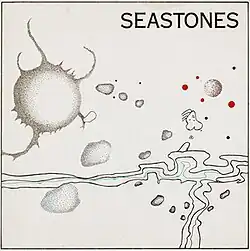 Abstract drawing suggestive of stones on the sea shore