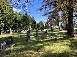 Cemetery and church of the parish of Saint-Théophile, chemin de la Vigilance