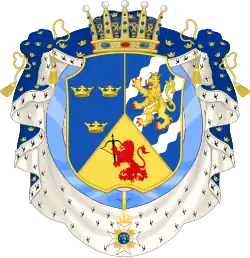 Coat of arms of Prince Carl Gustav, Duke of Småland