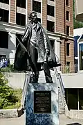 Statue of William H. Seward before the Alaska State Capitol