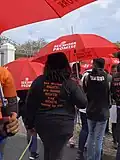 Protestors protesting for the full decriminalisation of sex work in South Africa