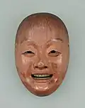 Noh mask of the shōjō type. 15th or 16th century. Deemed Important Cultural Property.