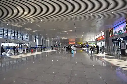 Waiting hall in north station building