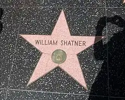Shatner's star at the Hollywood Walk of Fame