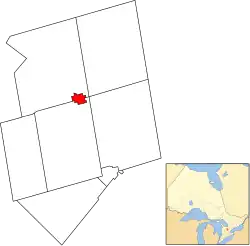 Shelburne within Dufferin County